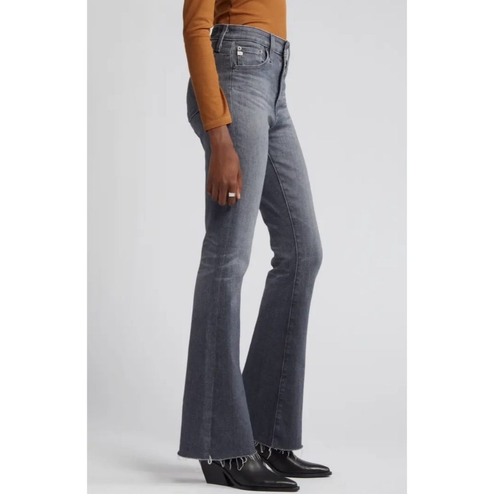 AG Adriano Goldschmied charcoal gray Farrah high-rise boot crop jeans - Picture 3 of 13